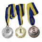 Медаль наградная 43504 Д7см 2 место Серебро